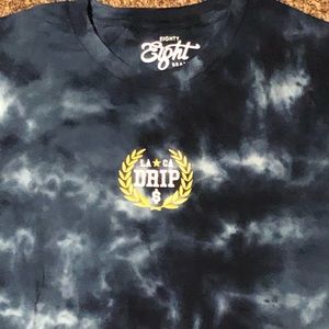 Blue and white tie die oversized T-shirt